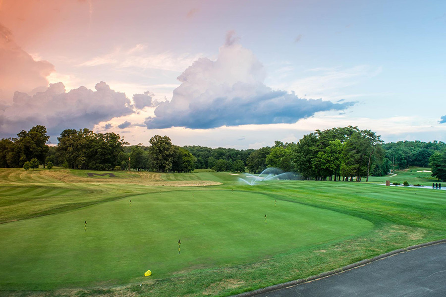 Golf Course at Dusk